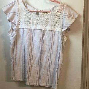 Lily white medium striped shirt